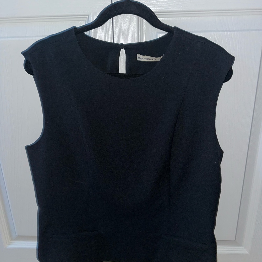 Abercrombie & Fitch Black Sleeveless Blouse